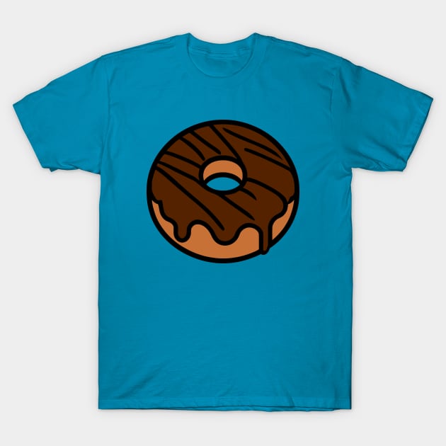 Chocolate Frosted Donut T-Shirt by KayBee Gift Shop